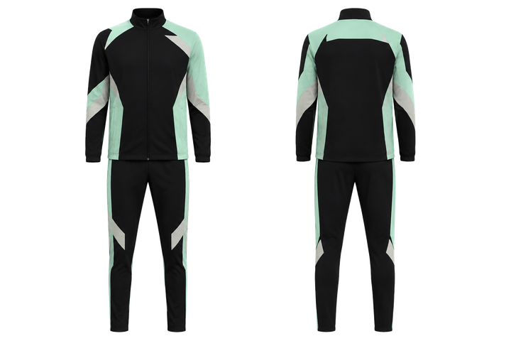 Front and back view of obsidian black modular block mosaic racket sports court warm up set