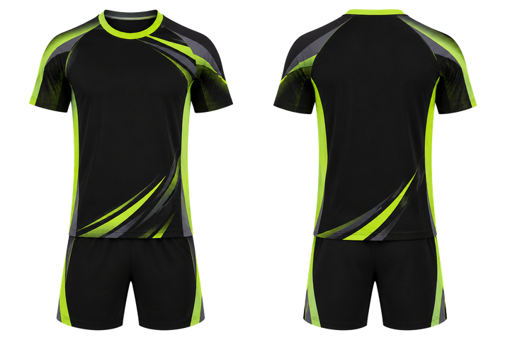 Front and back view of black asymmetric speed panel sweep racket sports racket match kit