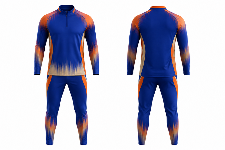 Front and back view of cobalt tonal soundwave rhythm soccer warm up set