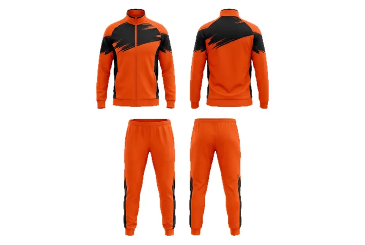 Ghost mannequin photograph of the Brush stroke Shoulder yoke custom jersey design, front and back views side by side