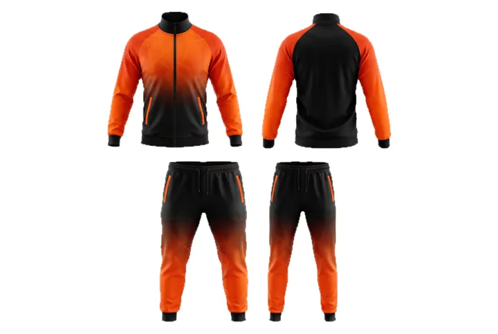 Ghost mannequin photograph of the Vertical fade Tonal custom jersey design, front and back views side by side