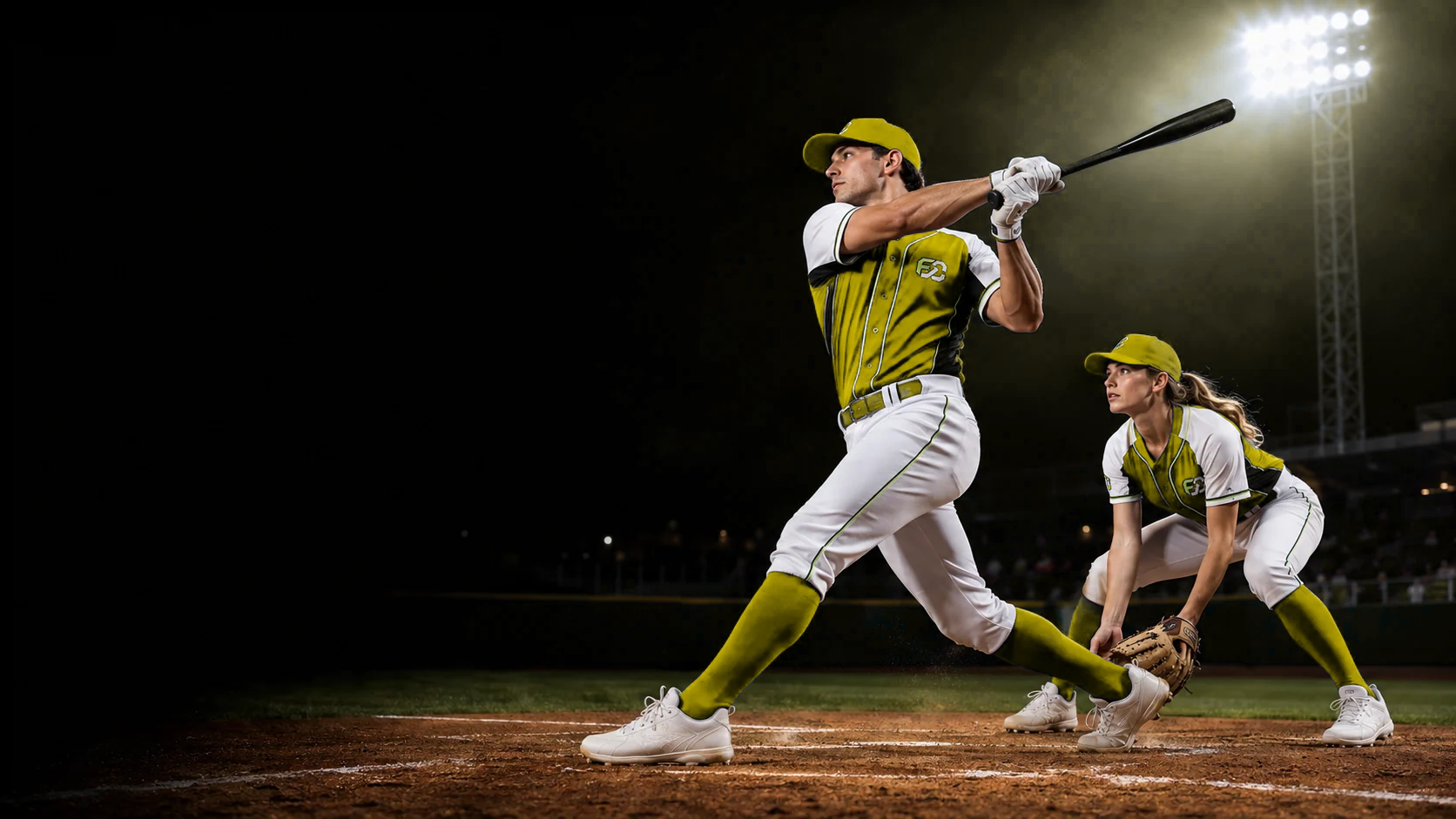 Custom Baseball Teamwear product and athlete presentation