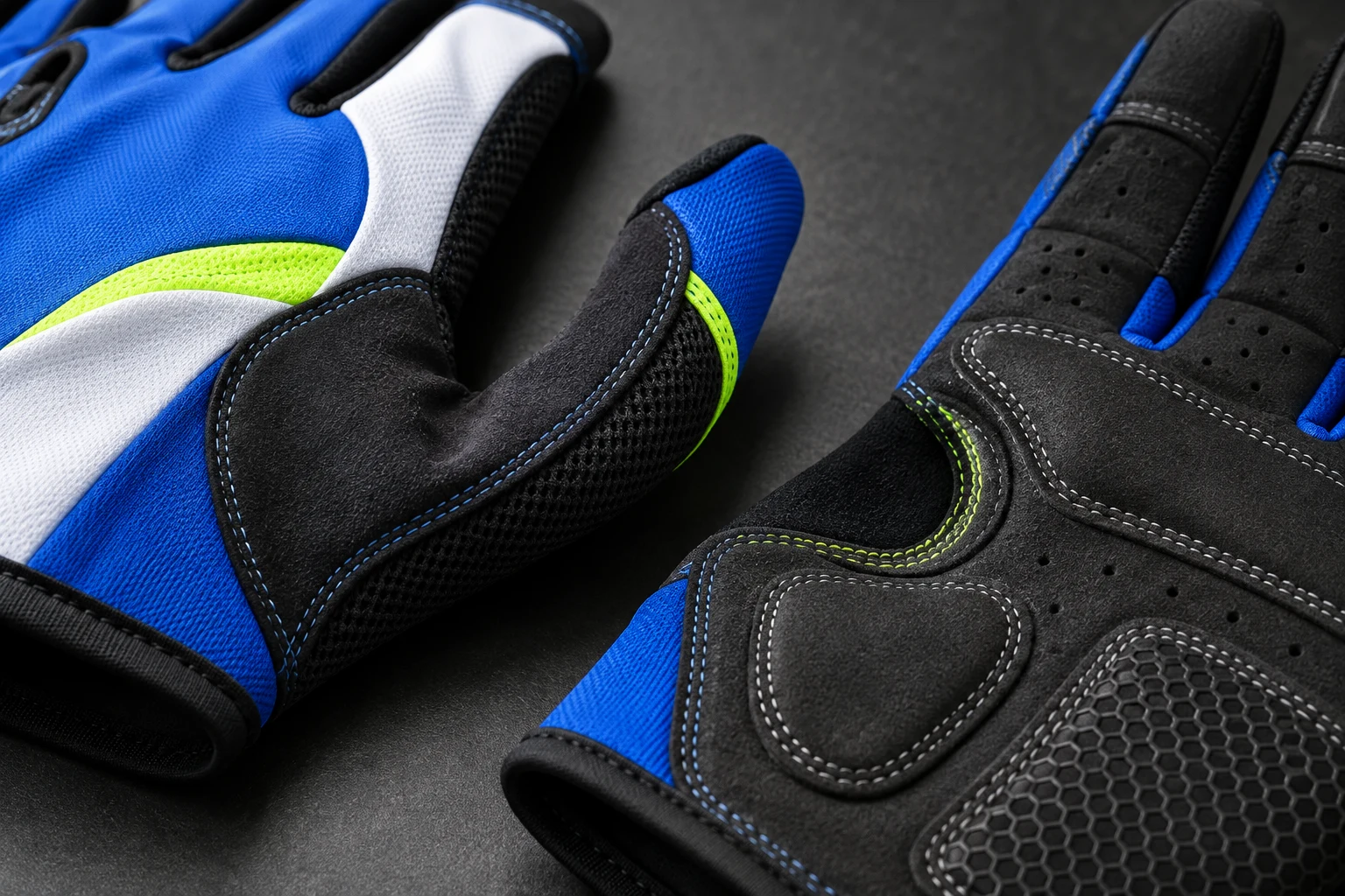 Reinforced seams for Custom Cycling Gloves
