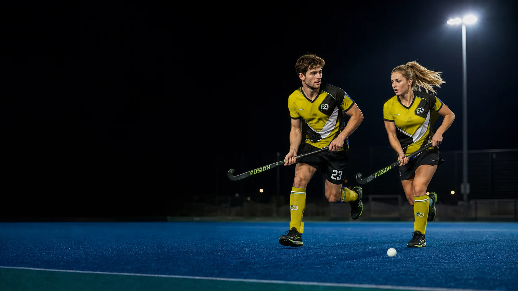 Custom Field Hockey Teamwear product and athlete presentation