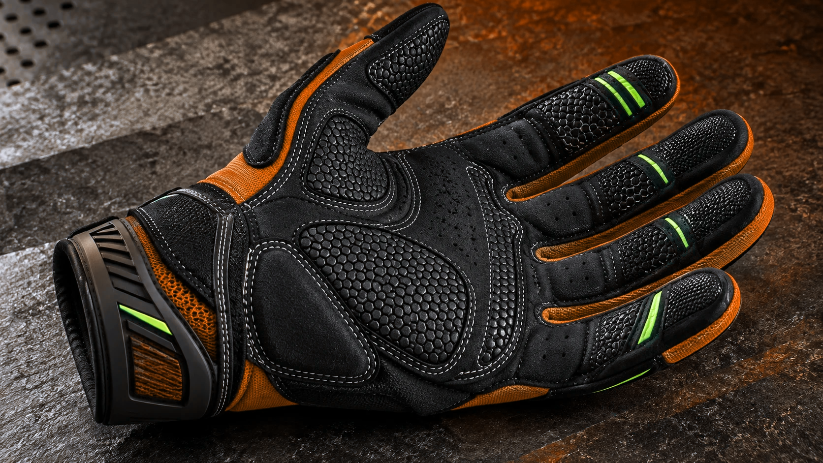 Palm & reinforced seams for Custom Sports Gloves