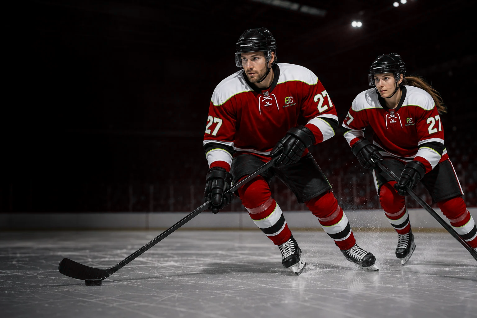 Custom Ice Hockey Teamwear product and athlete presentation