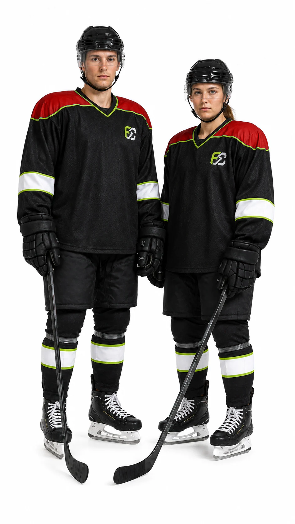 Practice range for Custom Ice Hockey Teamwear