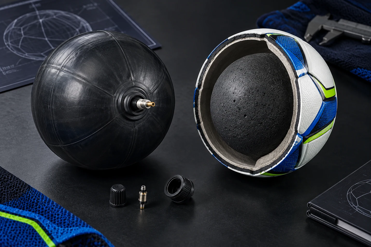 Valve, bladder or core for Custom Sports Balls